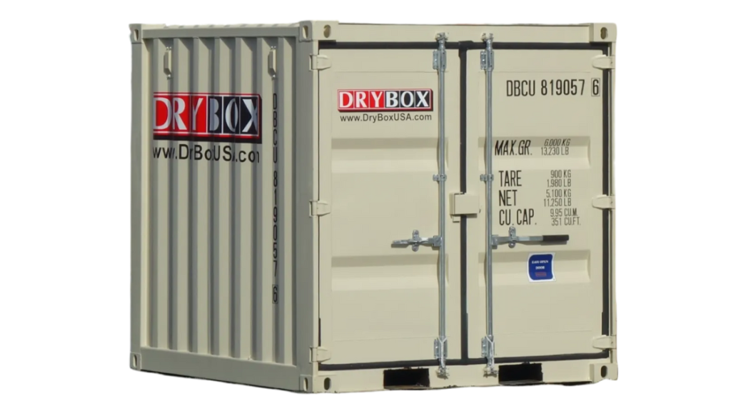 10ft shipping container rental by Dry Box
