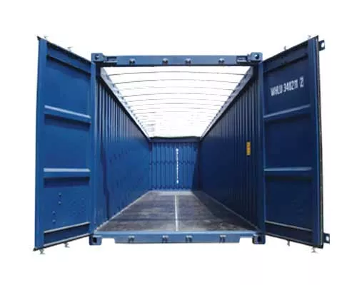 Open Top Containers 1 open top blue shipping container