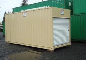 22ft Used Modified Container 4 drybox container roll up doors