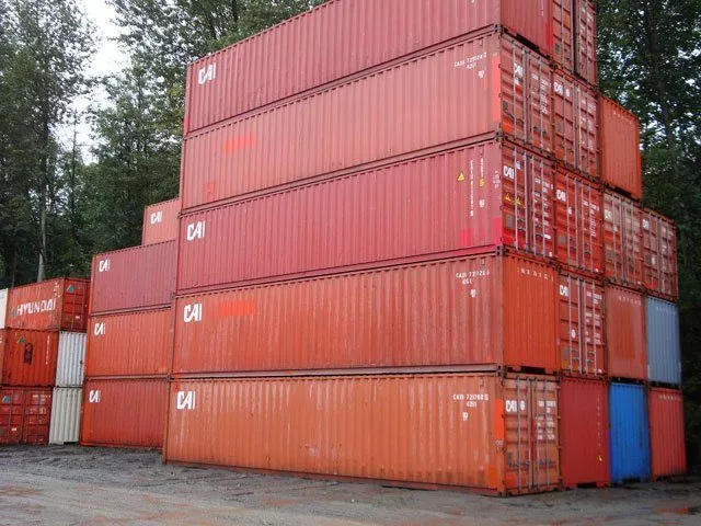 40ft Used Steel Container 1 used 45 hc burnt red shipping container