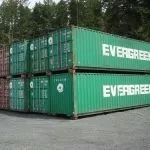 40ft Used High Cube Container 2 used 40 evergreen shipping containers stacked