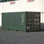 green drybox shipping container