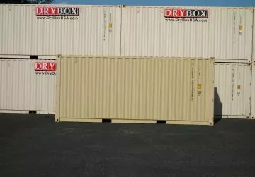 20ft Used Shipping Container 5 tan shipping container