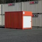 red shipping containers