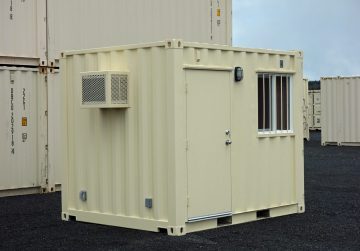 10ft security guard shack or portable ticket booth container office with electricity