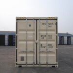 high cube shipping container with lock box