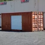 20ft modified storage container with Roll up door 2 shipping container with roll up doors