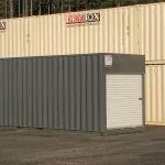 shipping container with roll up doors