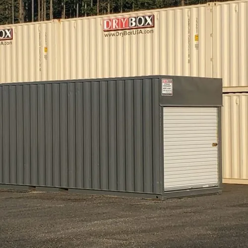 shipping container with roll up doors