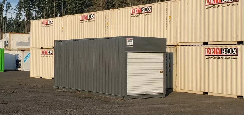 shipping container with roll up doors
