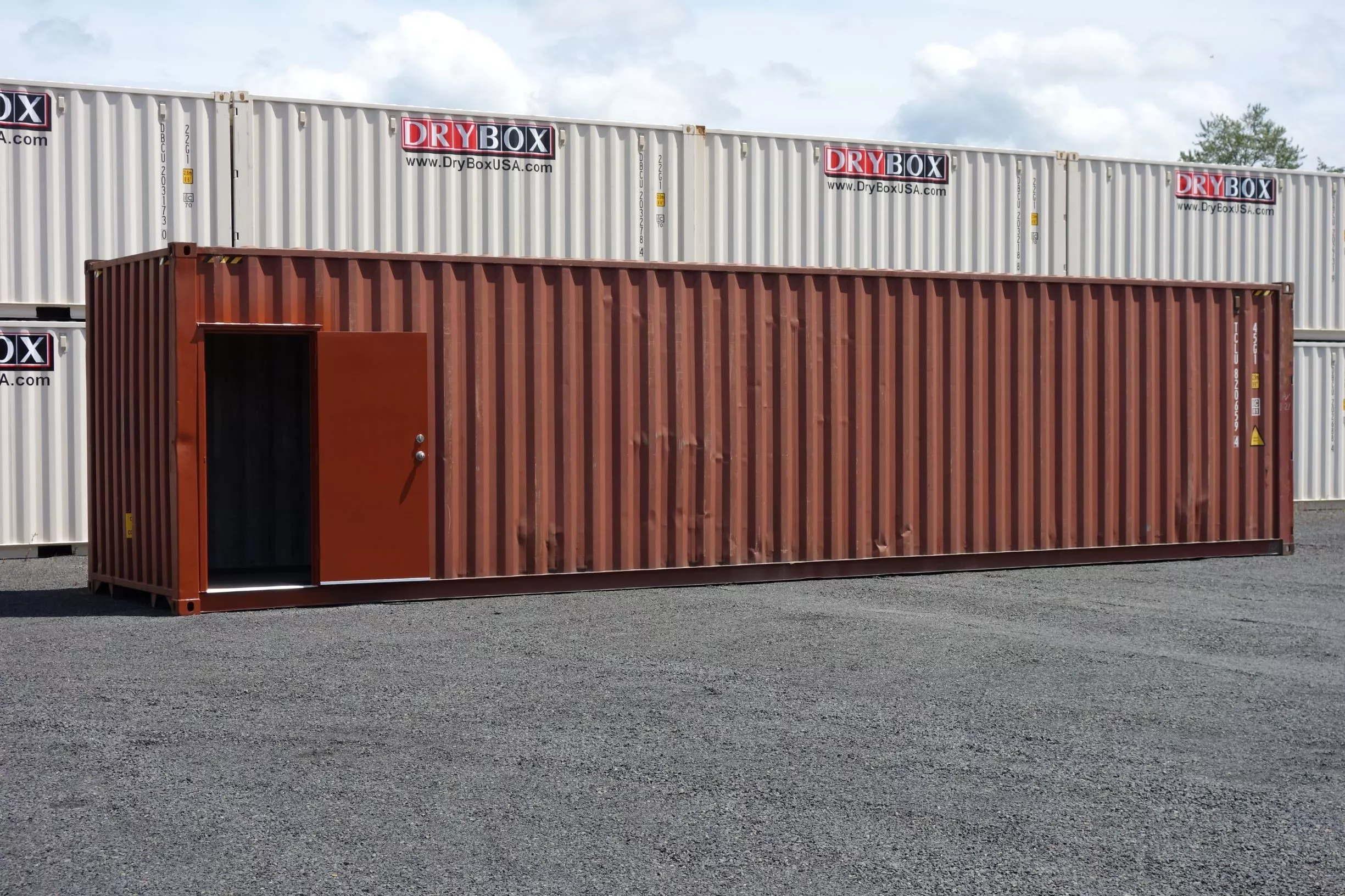 40ft shipping container with man door