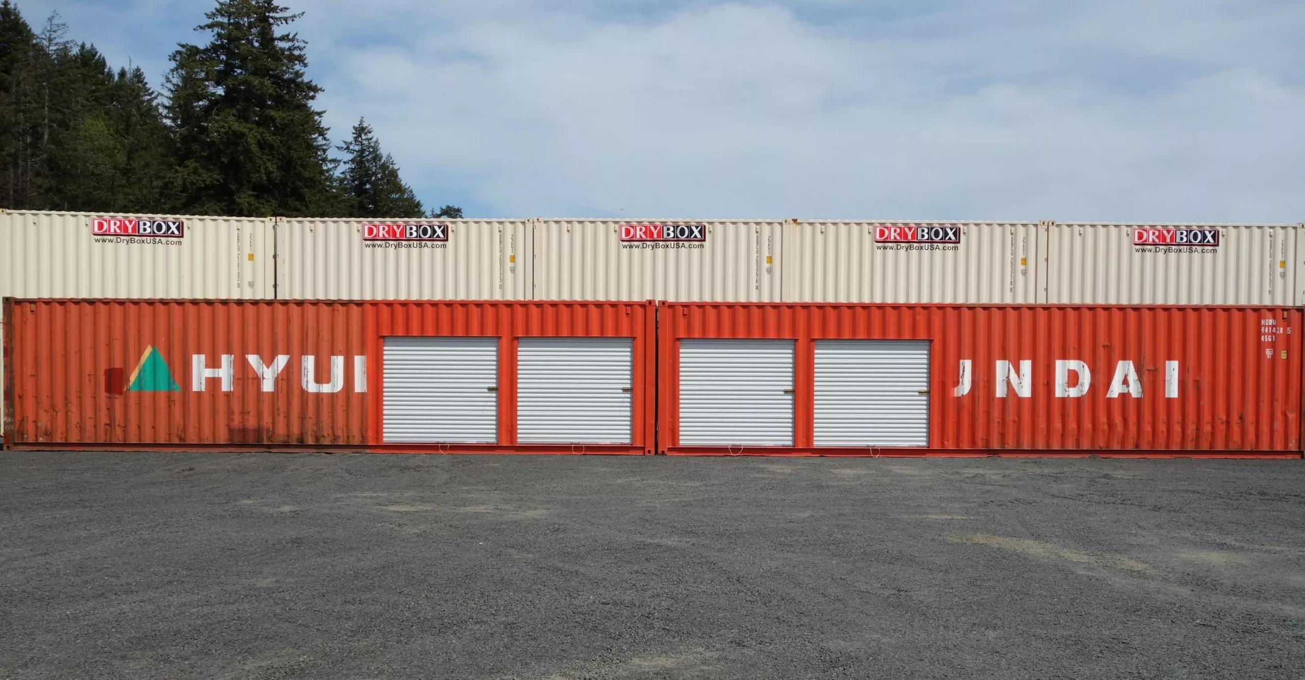 shipping container with roll up doors