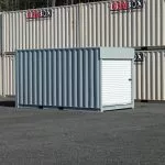 15ft Custom Storage Container with Roll Door 2 shipping container with roll up doors