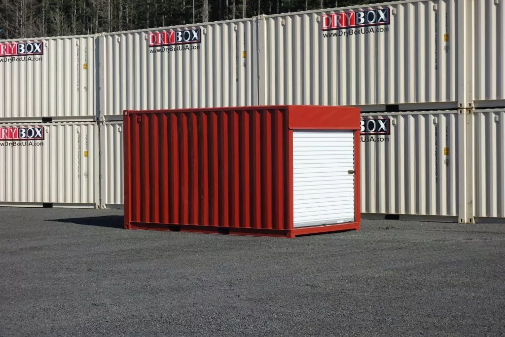 shipping container with roll up doors