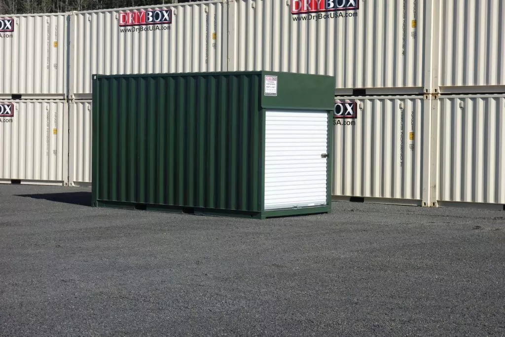 shipping container with roll up doors