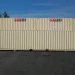drybox stacked beige shipping containers