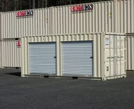 shipping container with roll up doors
