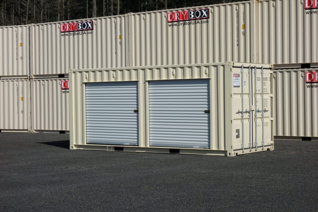 shipping container with roll up doors