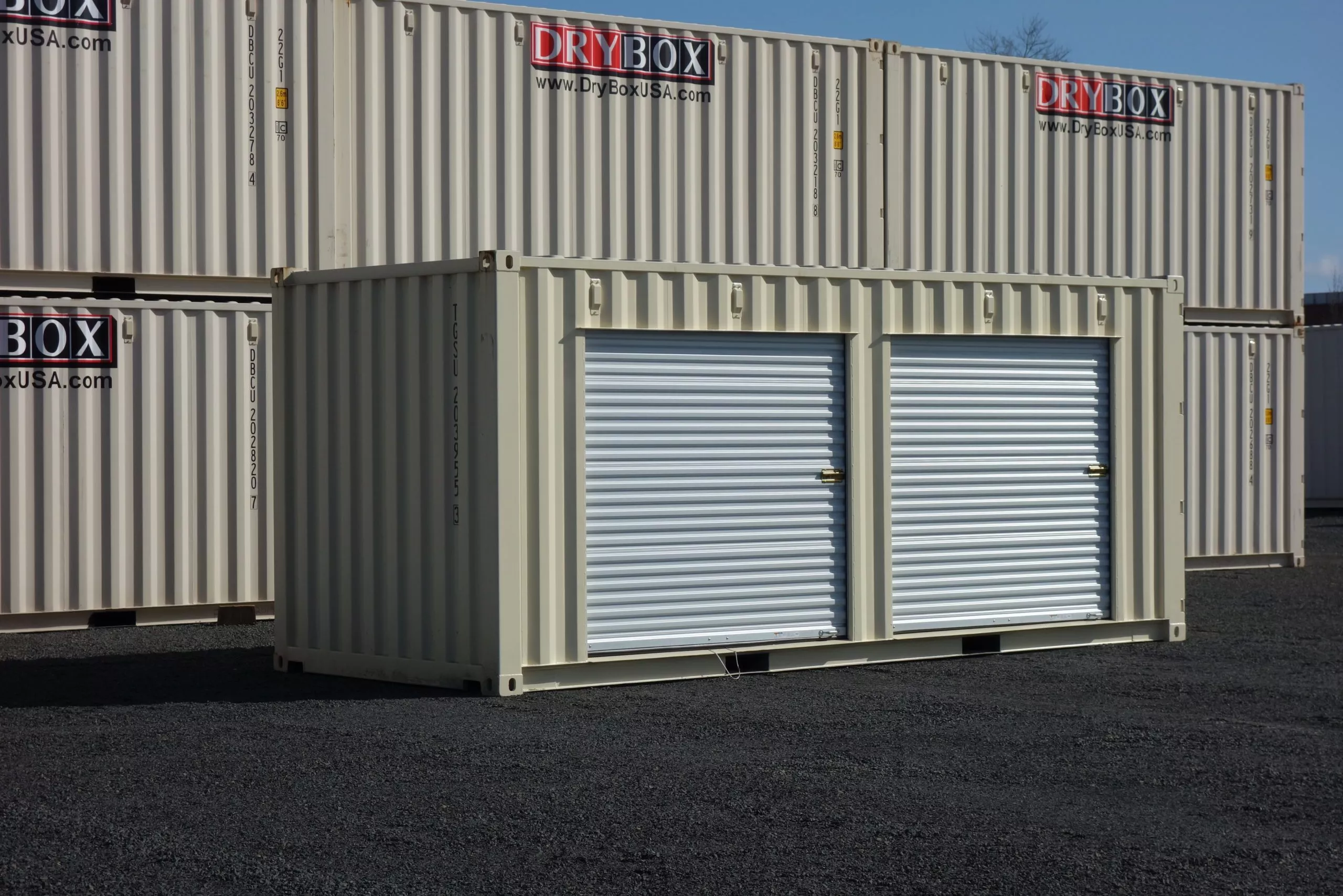 shipping container with roll up doors