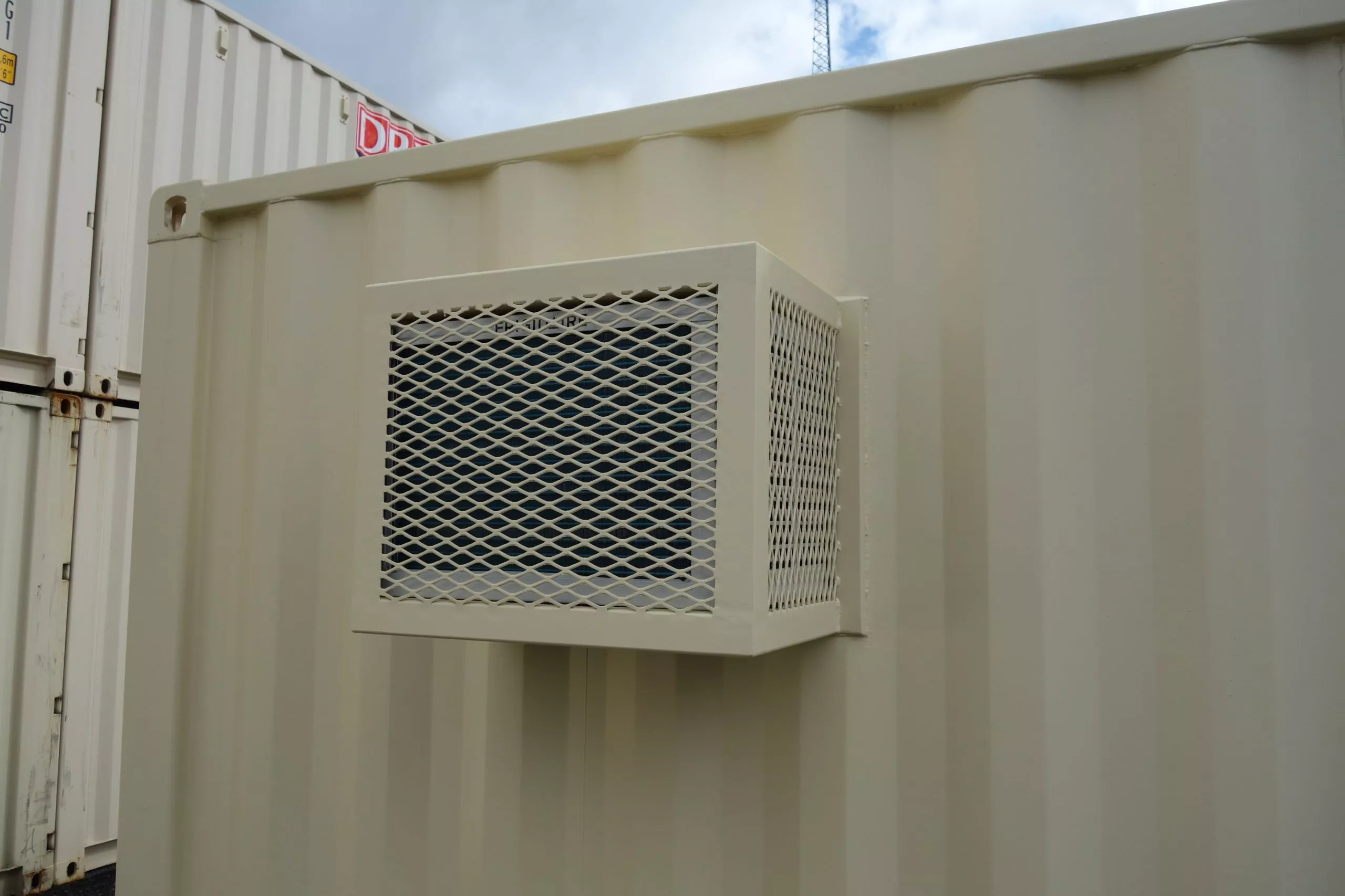 shipping container with air conditioning