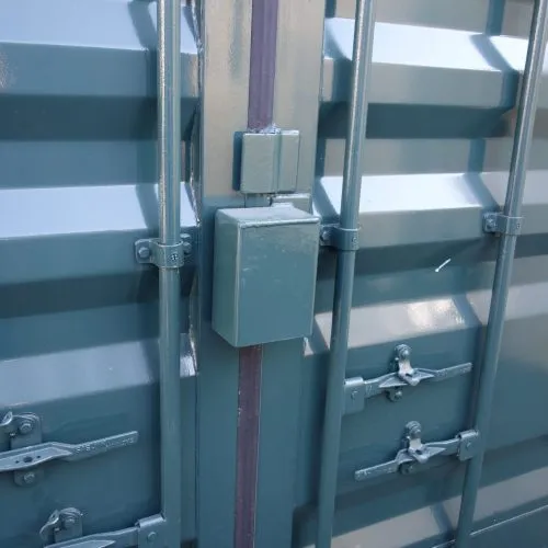 lock box on shipping container