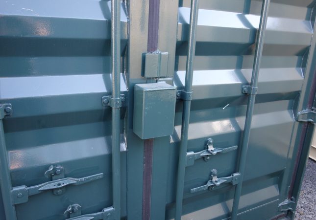 lock box on shipping container