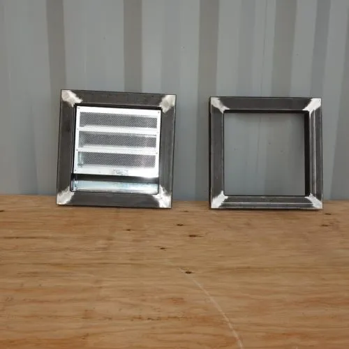 drybox window frame for shipping containers