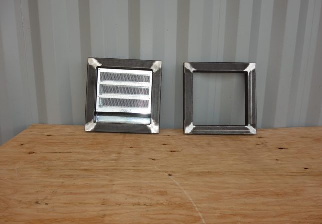 drybox window frame for shipping containers