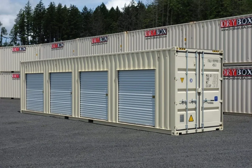shipping container with roll up doors