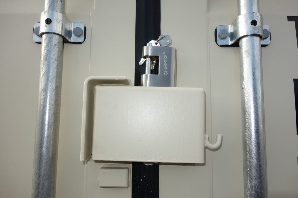 factory lock box in shipping container