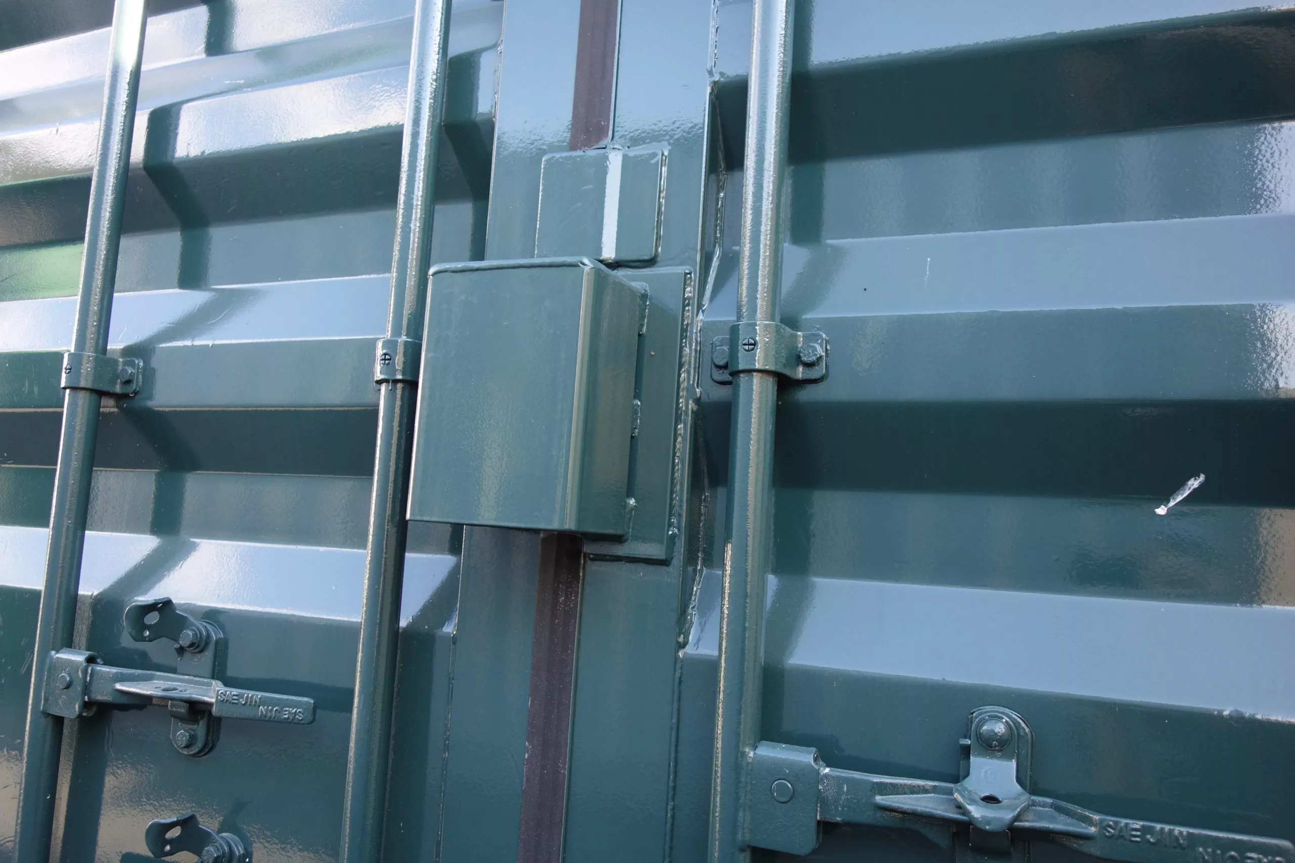 factory lock box in shipping container