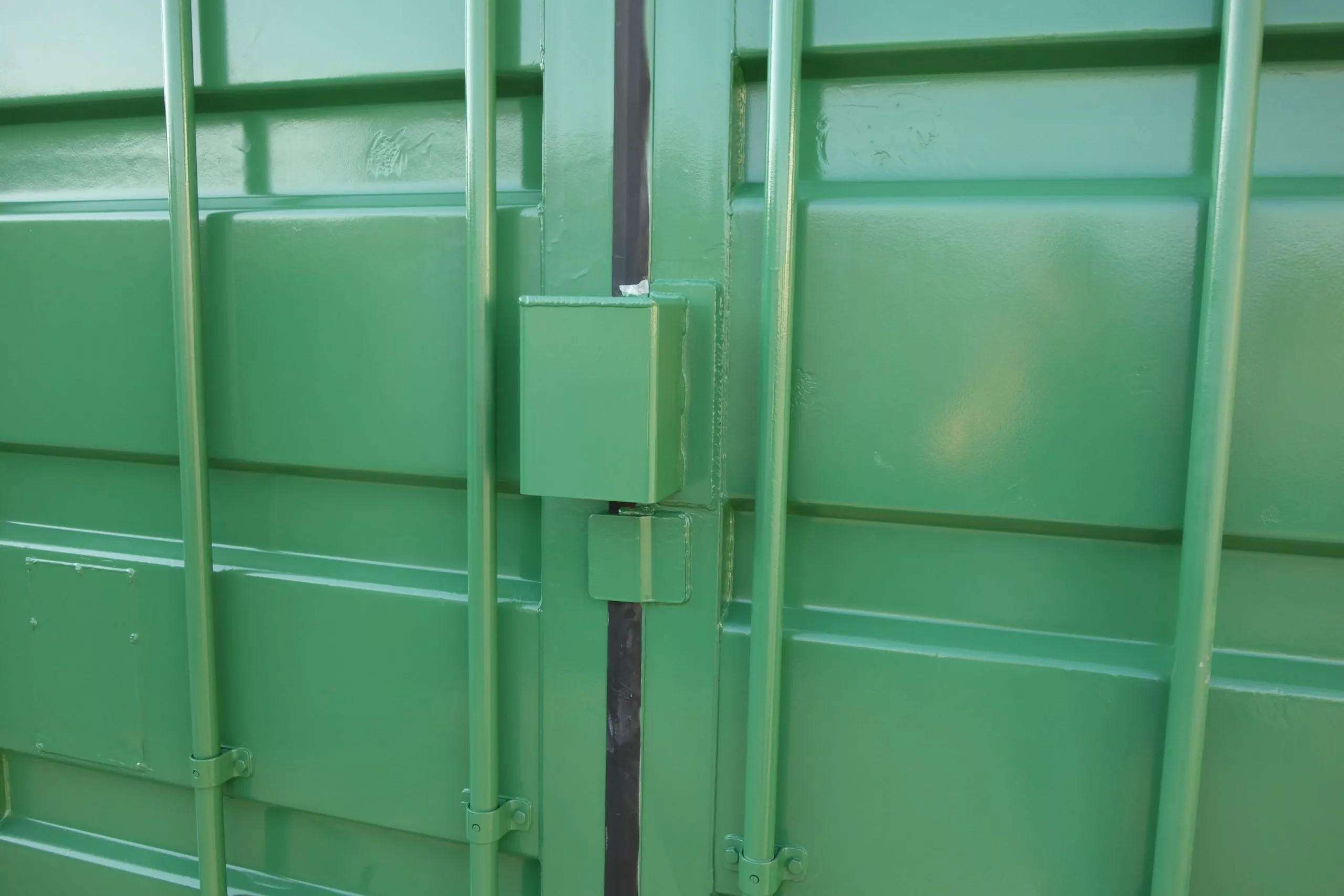 factory lock box in shipping container