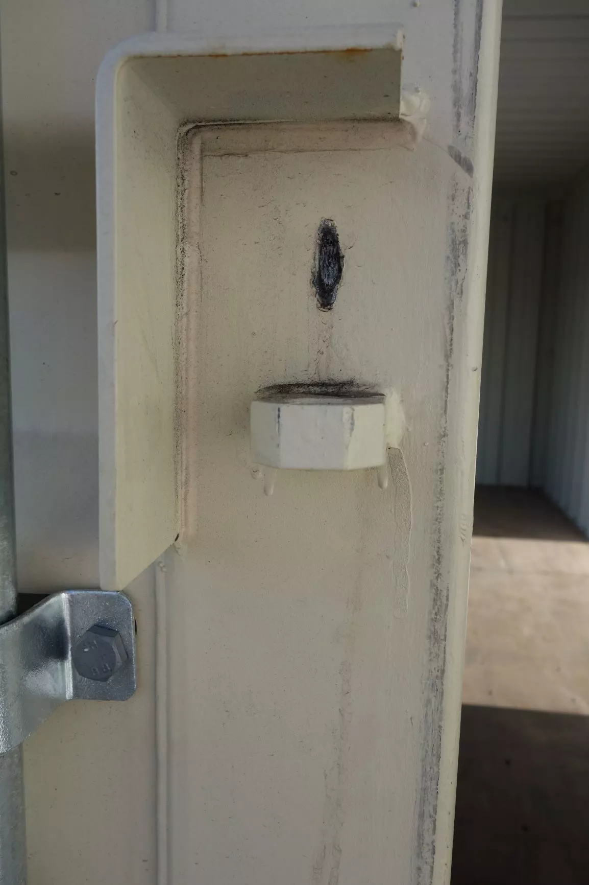 factory lock box in shipping container