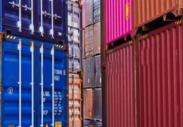 dry box shipping container yard