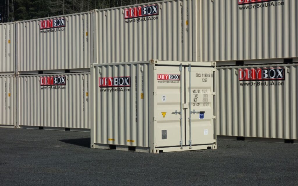 dry box branded shipping container