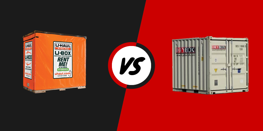 Compare Dry Box's Portable Moving Containers to U-Haul's U-Box® Containers