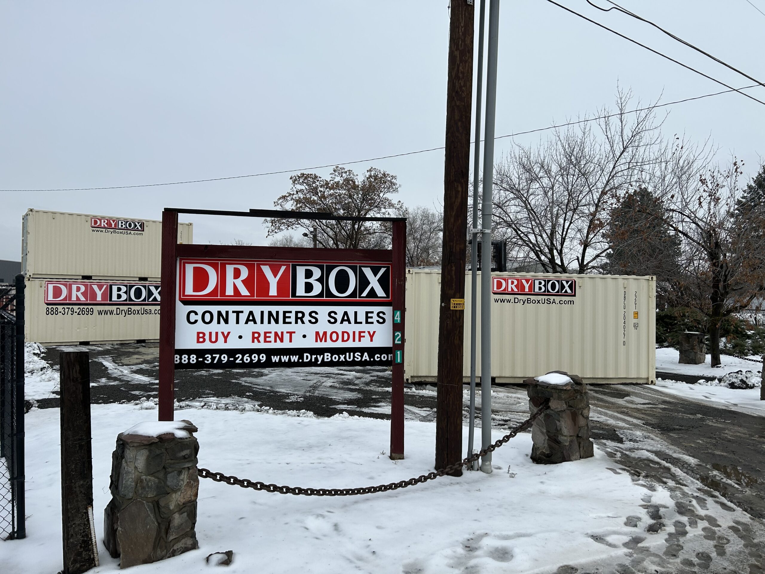 Dry Box's Office and Container Yard in Yakima, WA