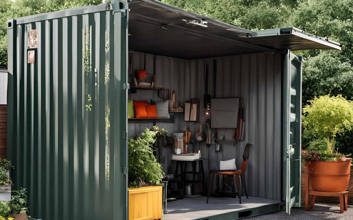 dry box container for she shed