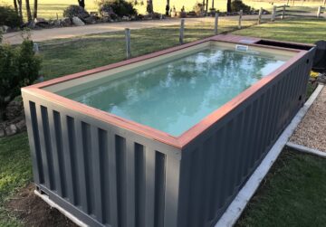 above ground shipping container pool