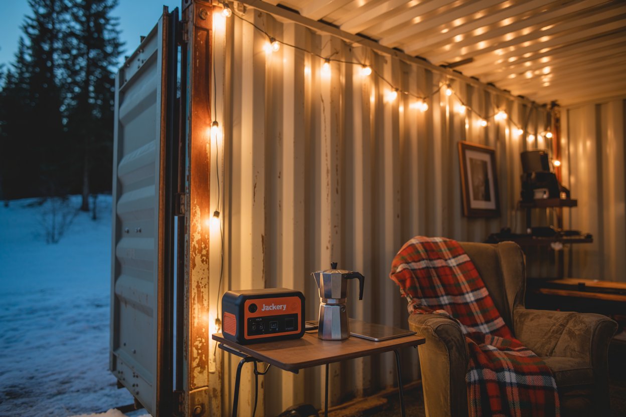 How to Put Electricity In a Shipping Container - Dry Box