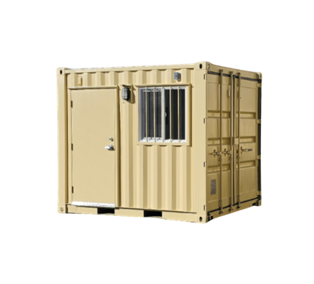 10ft guard shack office container rental from dry box