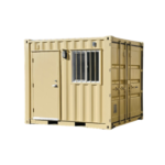 10ft guard shack office container rental from dry box