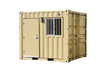 10ft guard shack office container rental from dry box