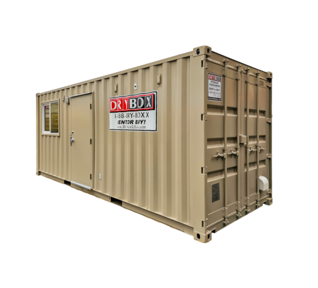 20ft ground level office container rental from dry box