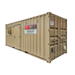 20ft ground level office container rental from dry box