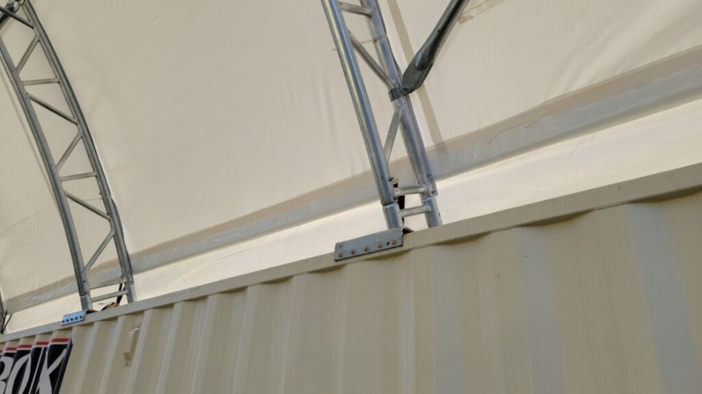 20 ft storage container canopy