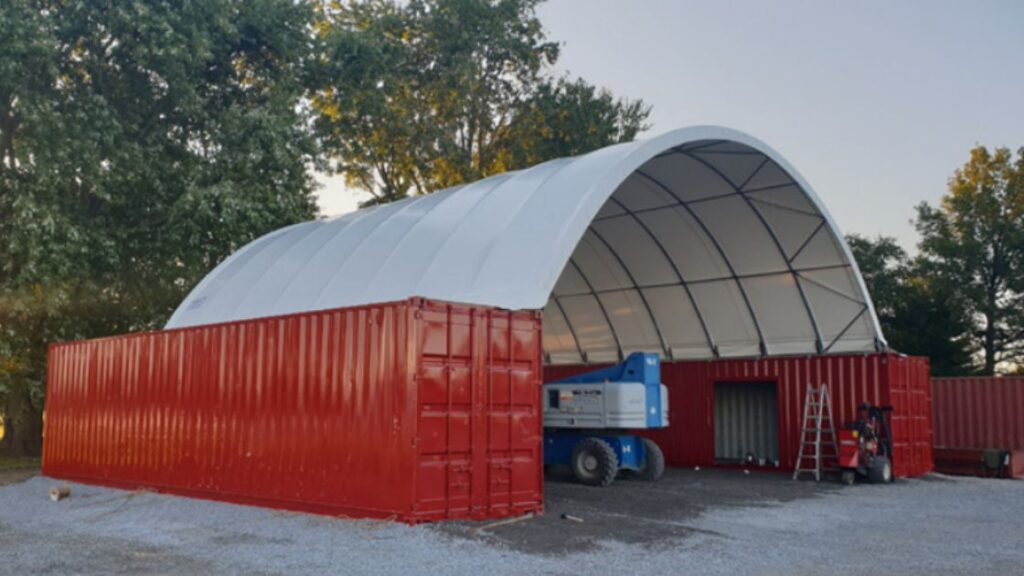 40ft cargo container canopy 