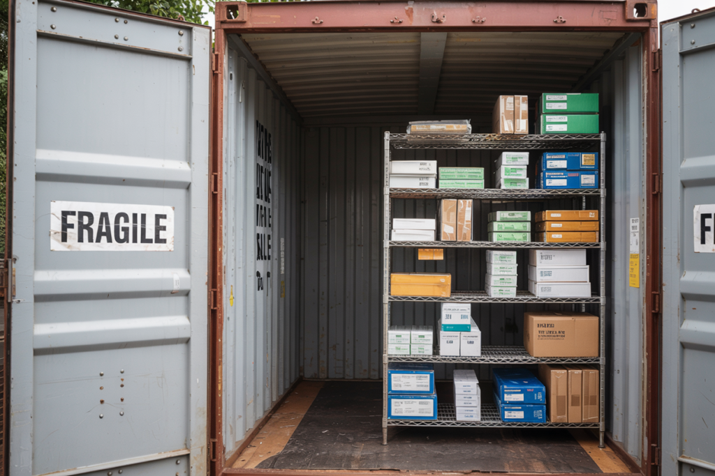 wire rack shelving for cargo container
