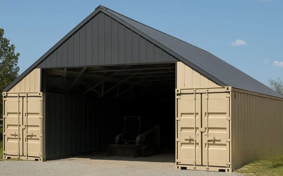 gable roof for shipping container homes