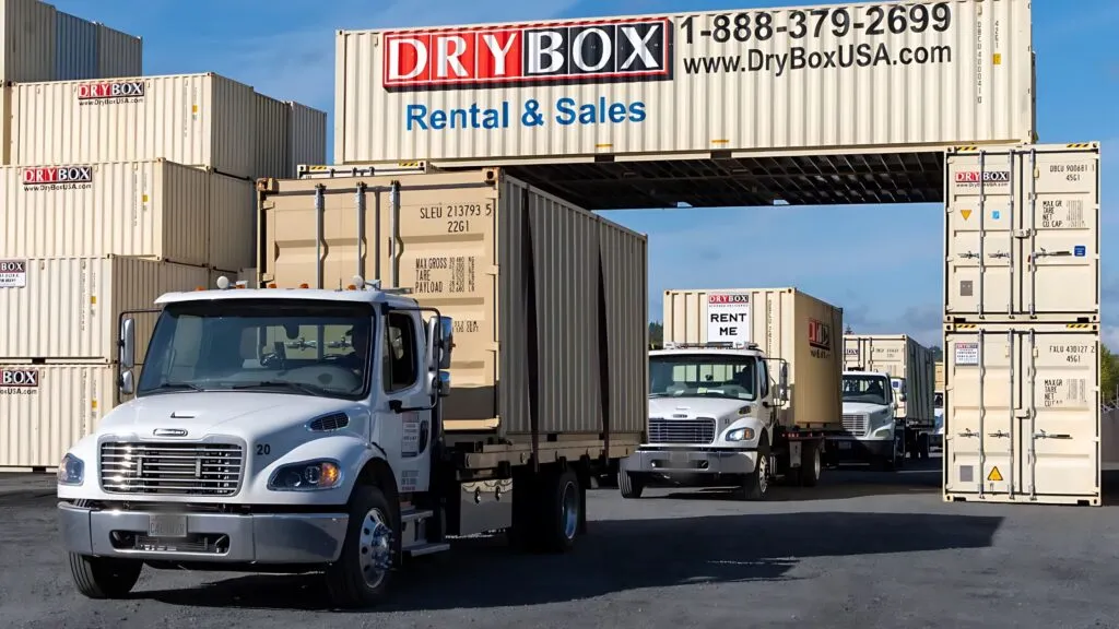 Dry Box shipping container supplier yard